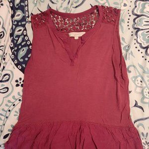 Loft Burgundy Tunic